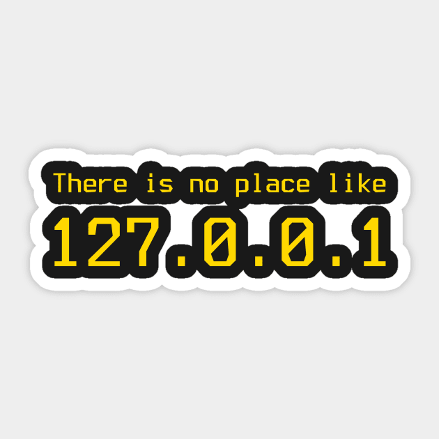 127.0.0.1 - IP address Sticker by mangobanana